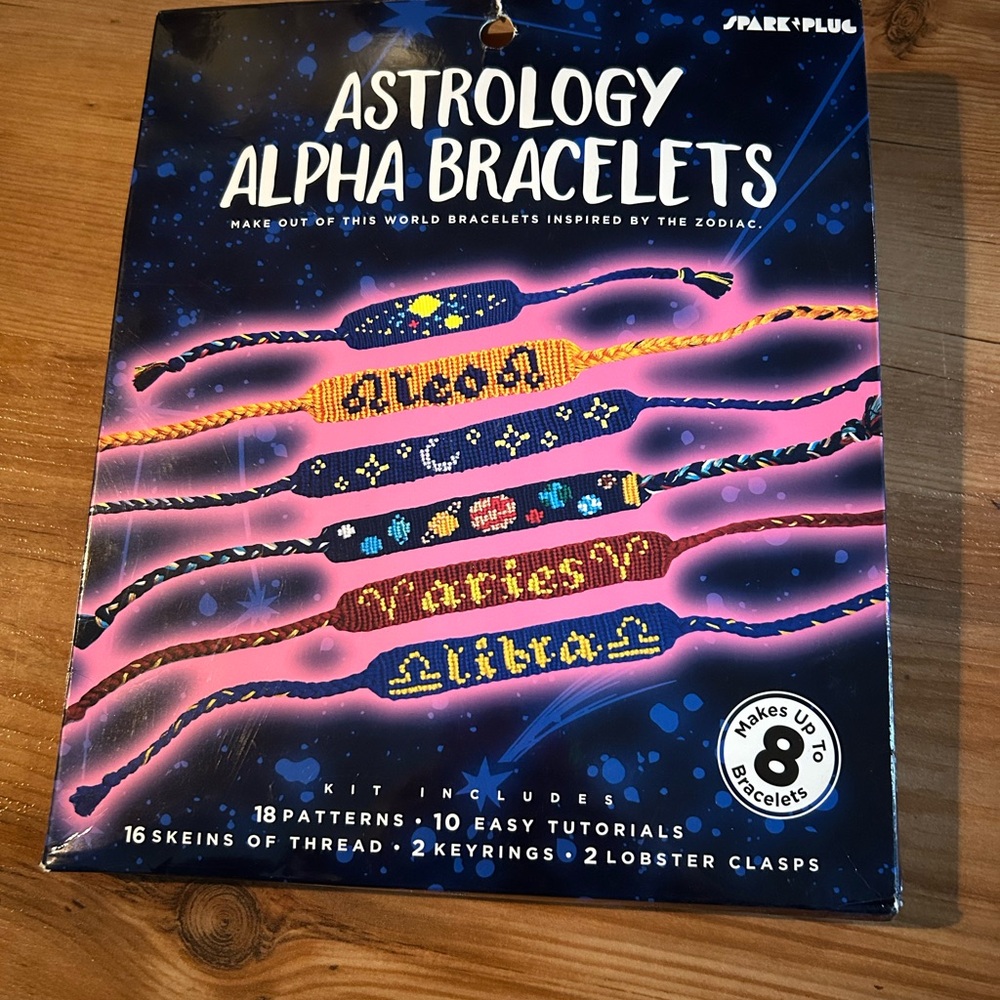 Spark Plug Astrology Alpha Bracelets Craft Kit - opened but unused Friendship
